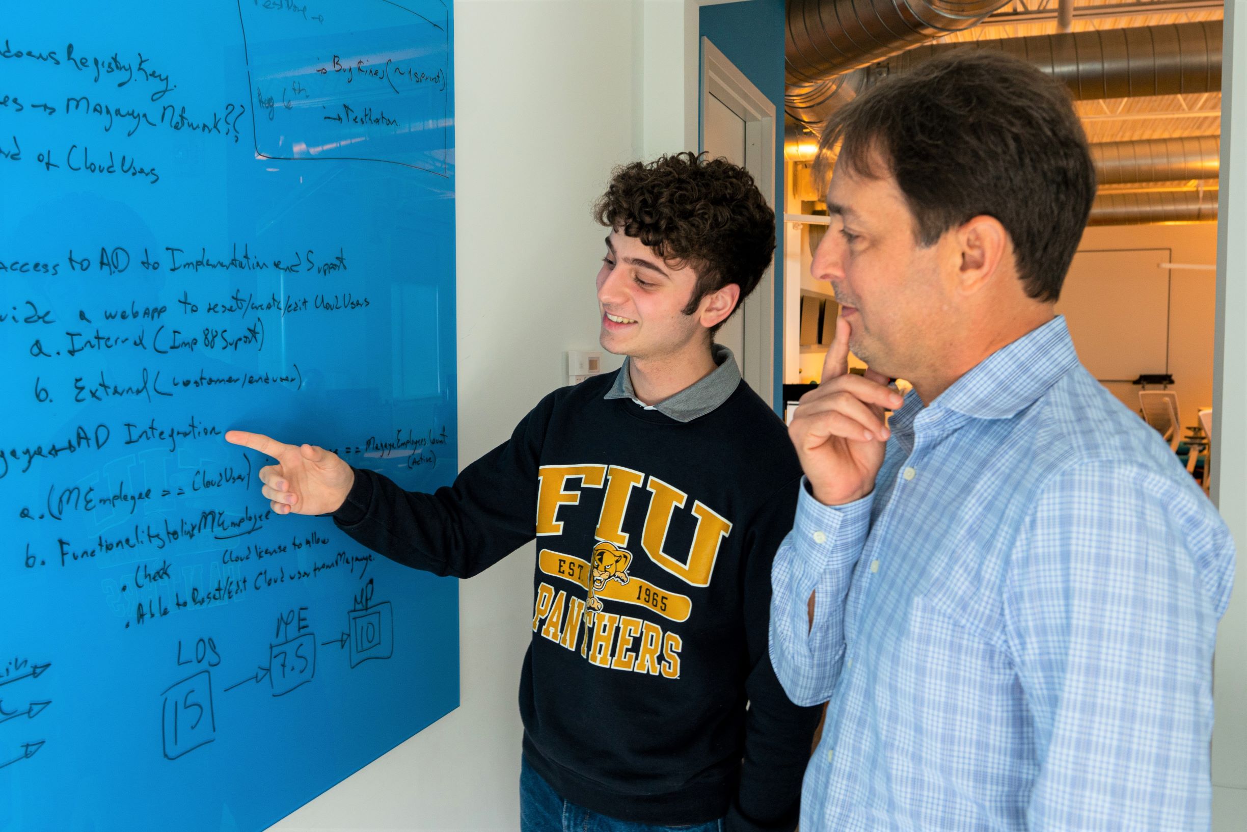 Magaya in the Classroom Magaya Founder with FIU Student