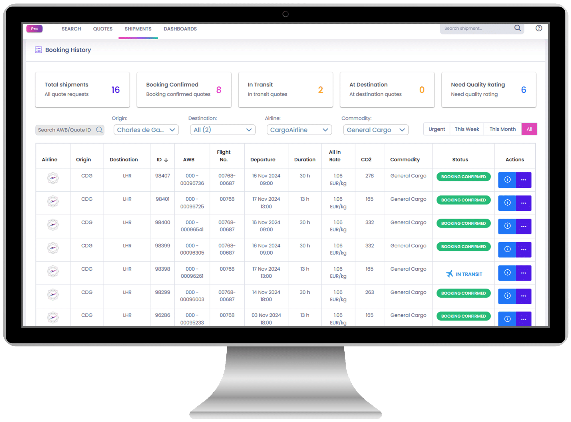 Air Tracking Ext 1 monitor